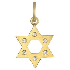 A Kim Charme en or 18 carats et diamant Étoile de David