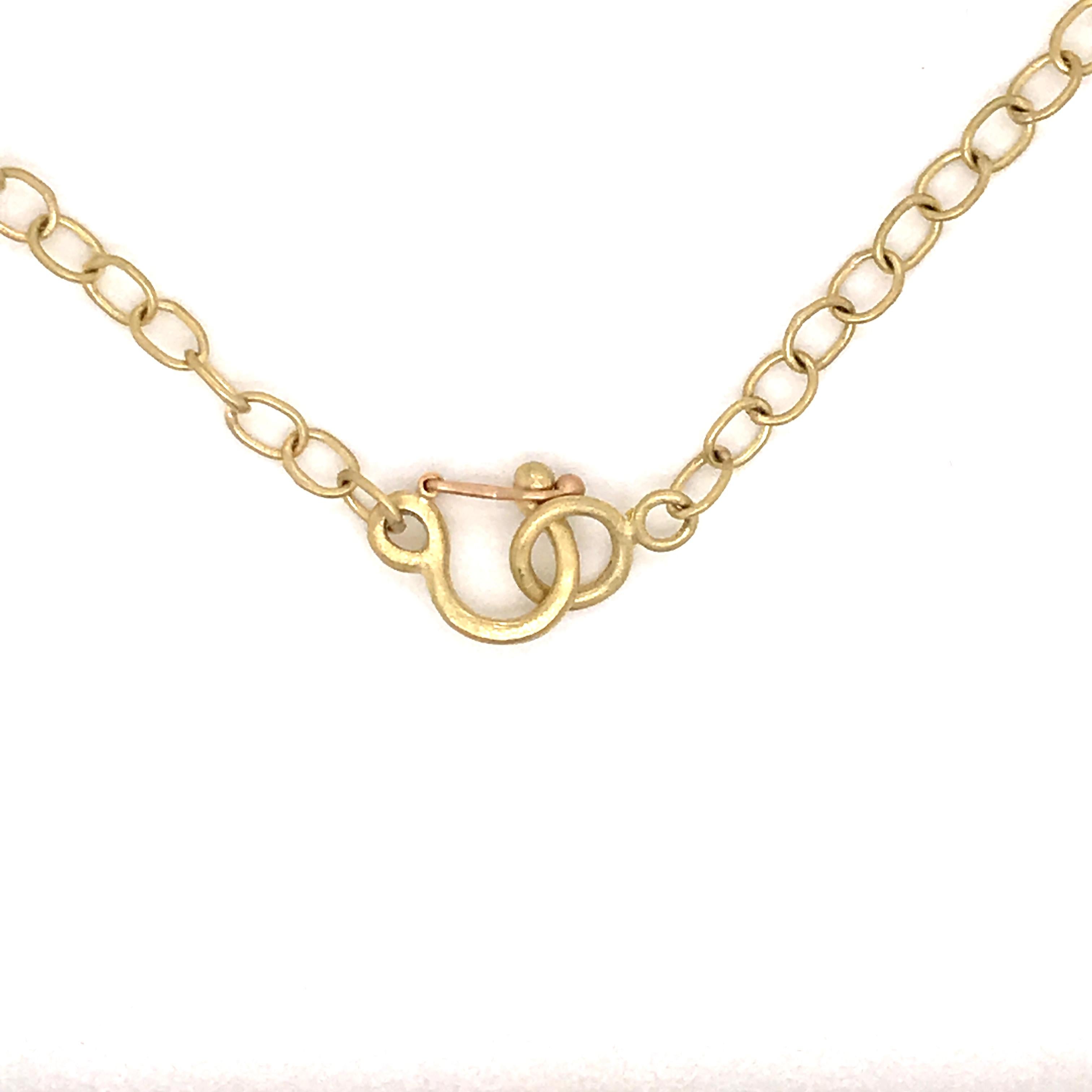 Faye Kim 18 Karat Gold Handmade Medium Oval Link Chain In New Condition For Sale In Darien, CT