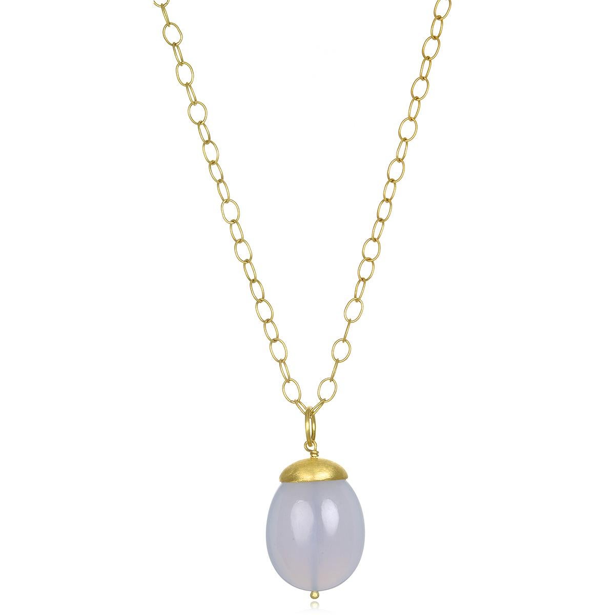 Faye Kim 18 Karat Gold Handmade Medium Oval Link Chain For Sale 1