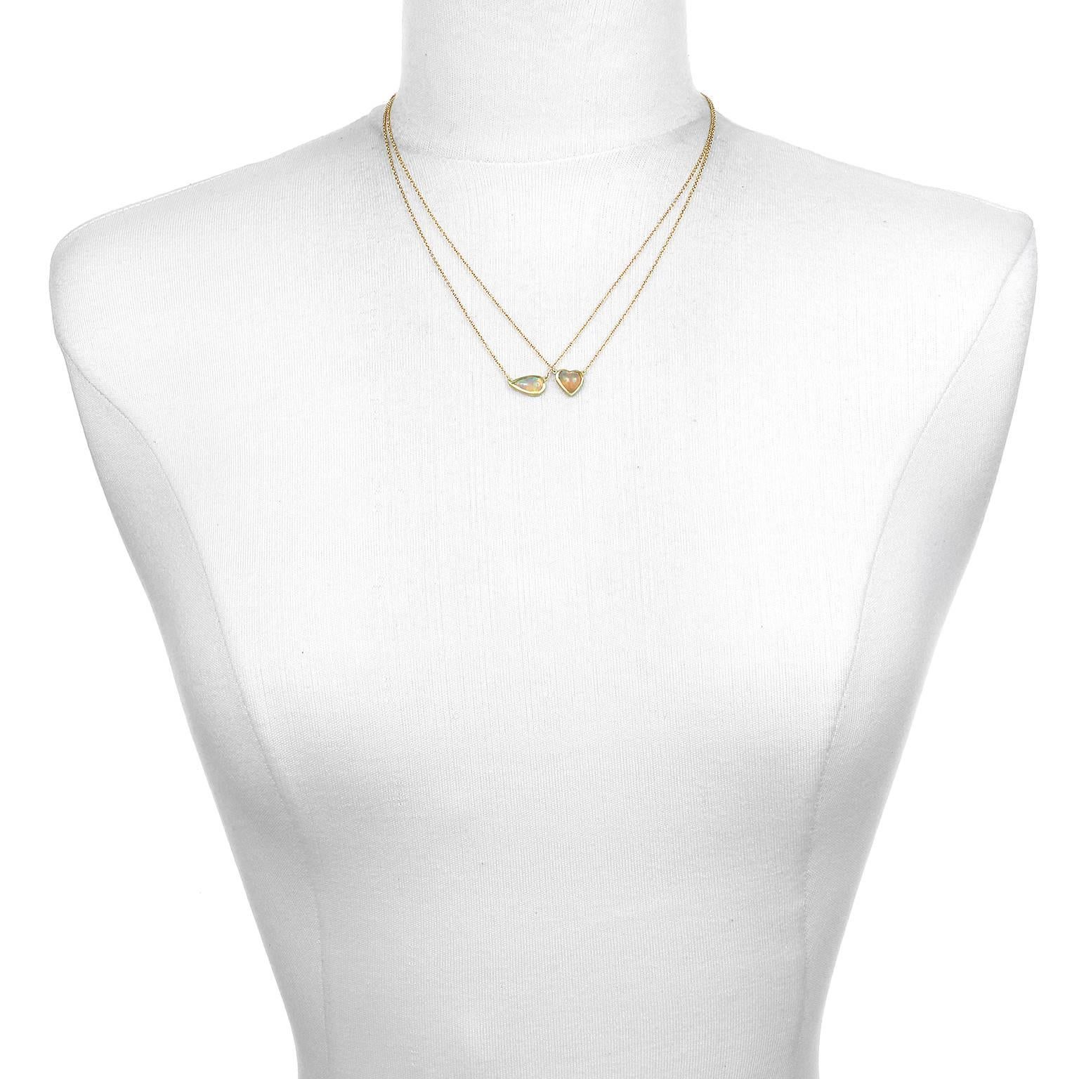 Contemporary Faye Kim Mexican Opal Gold Necklace