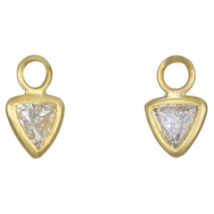 Faye Kim 18K Gold Trillion Diamanttropfen für Creolen, 0,59 Karat, USA