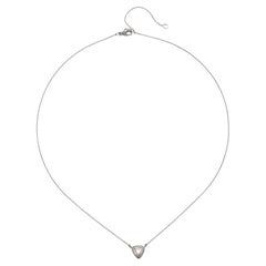 Faye Kim Platinum Trillion Diamond Station Necklace