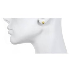 Faye Kim 18k Gold Moon and Star Stud Earrings