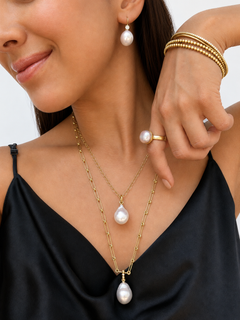 Faye Kim 18 Karat Gold Baroque South Sea Pearl Pendant