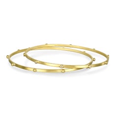Faye Kim Armreif aus 18-Karat-Gold mit Granulationsmuster