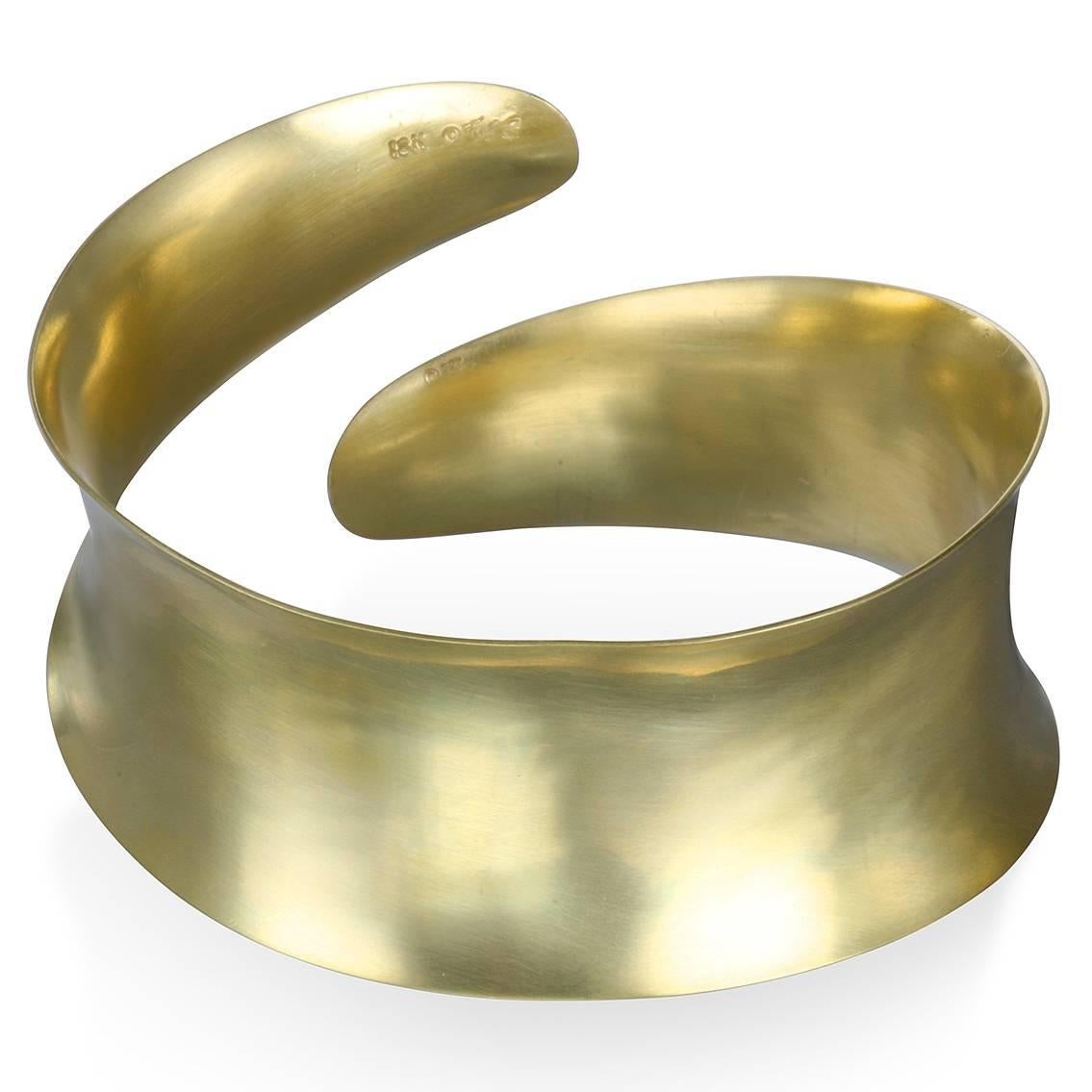 Contemporary Faye Kim Gold Anticlastic Cuff