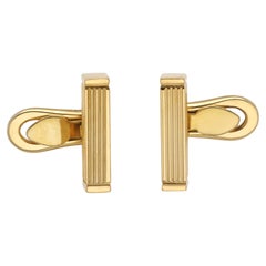 Gucci Vintage 18K Gold Bar Manschettenknöpfe, Italien, CIRCA 1970, 5,2g