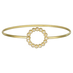 Faye Kim, bracciale in oro 18 carati con chiusura a diamante rotondo