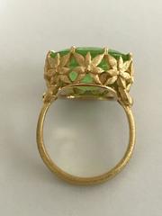 Dalben Oval Green Tourmaline Gold Ring