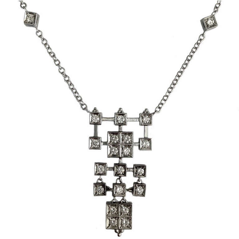 Dalben Diamond Gold Pendant Necklace