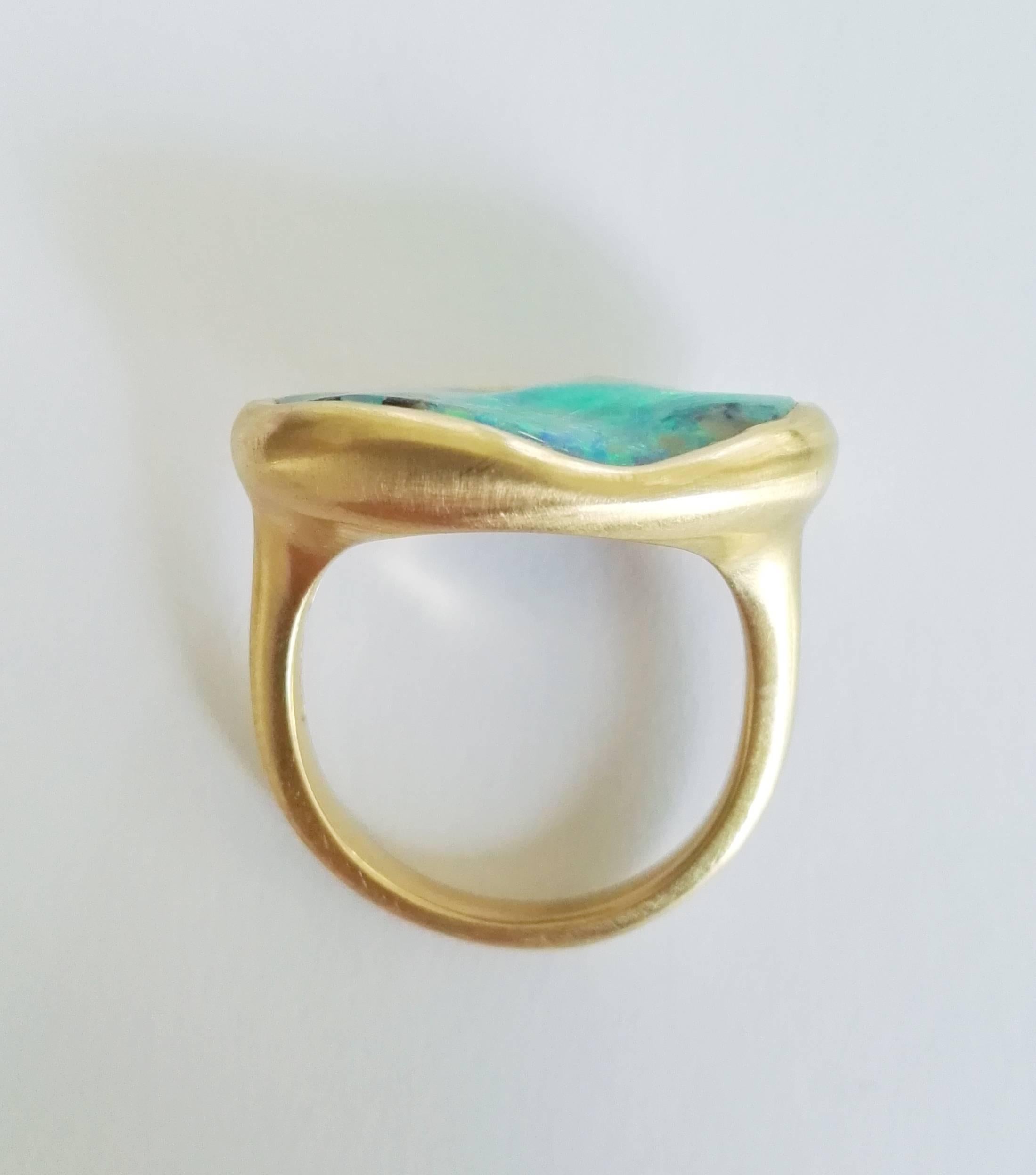 Women's Dalben Boulder Opal Gold Ring