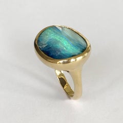 Dalben Australian Boulder Opal Yellow Gold Ring