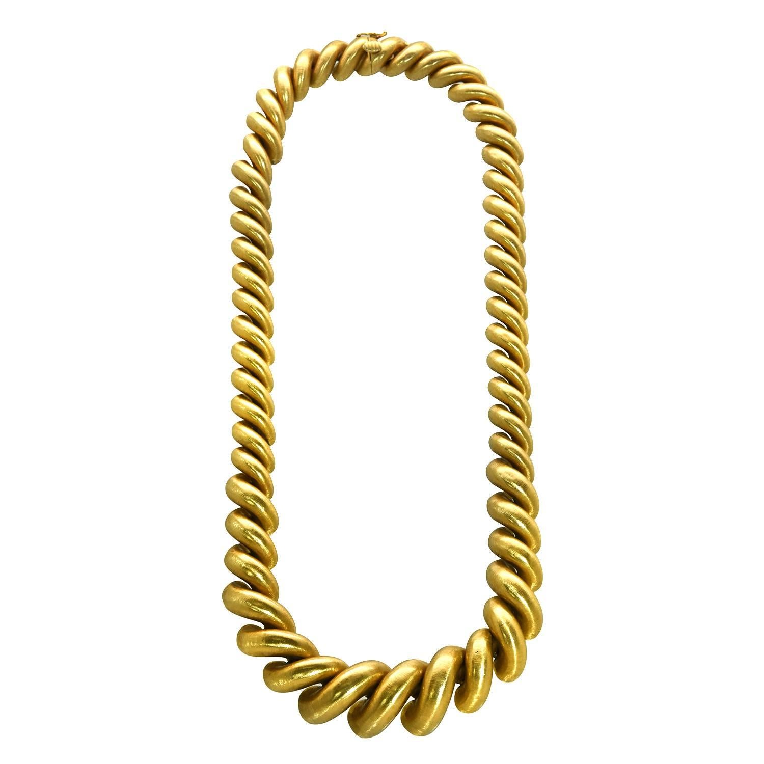 Buccellati Torchon Necklace For Sale