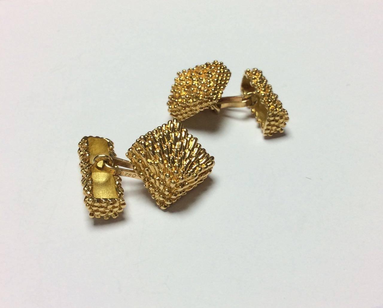 Men's 1960s Van Cleef & Arpels Gold Cufflinks