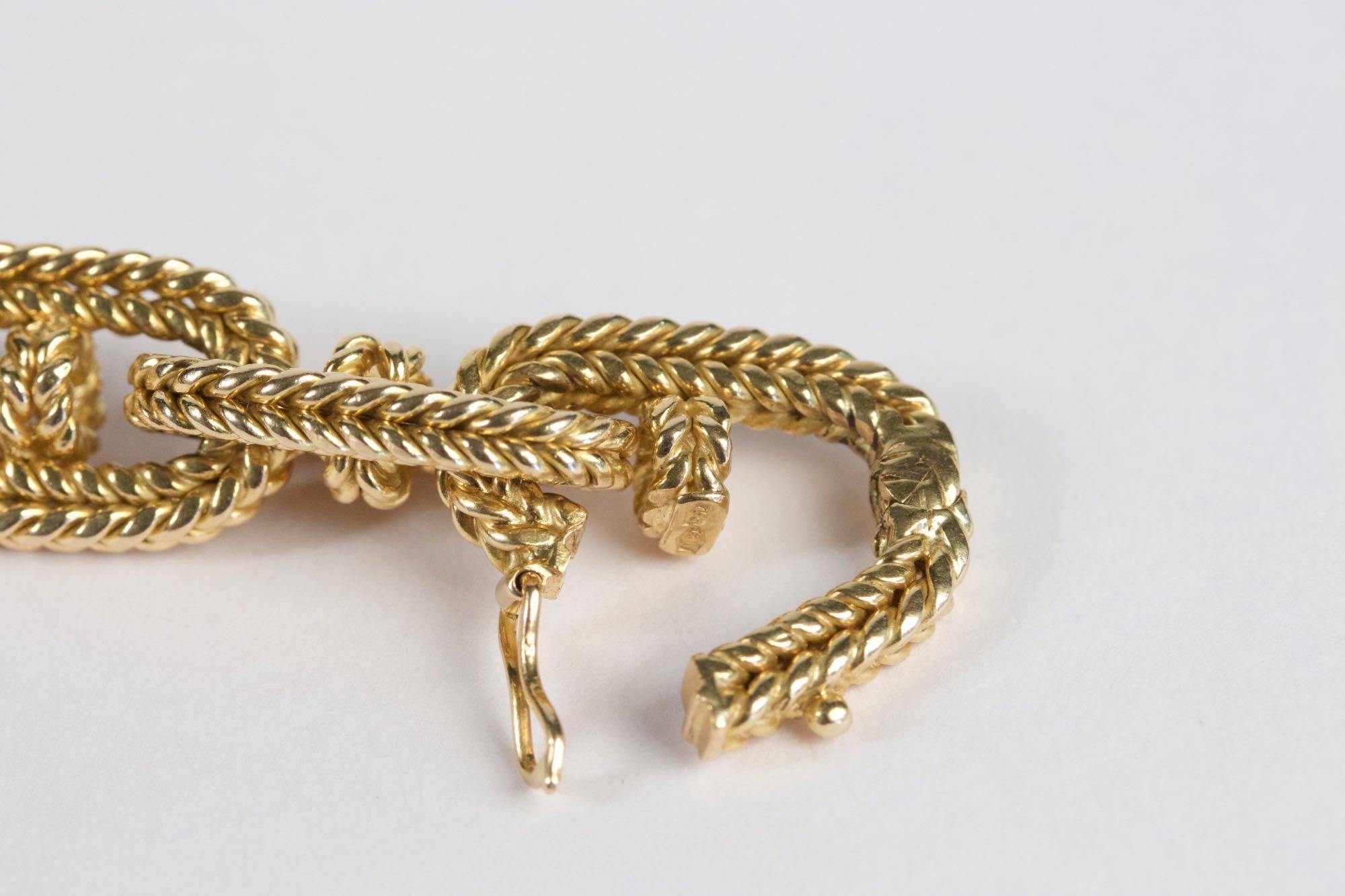 1960s Gold Chain Link Bracelet 2
