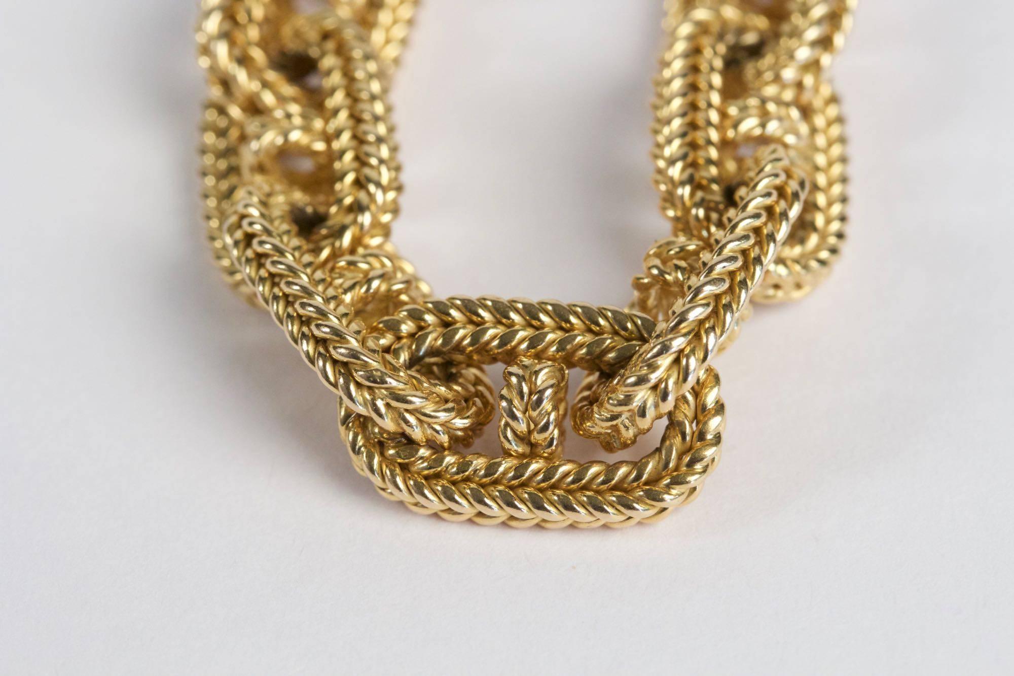 1960s Gold Chain Link Bracelet 3