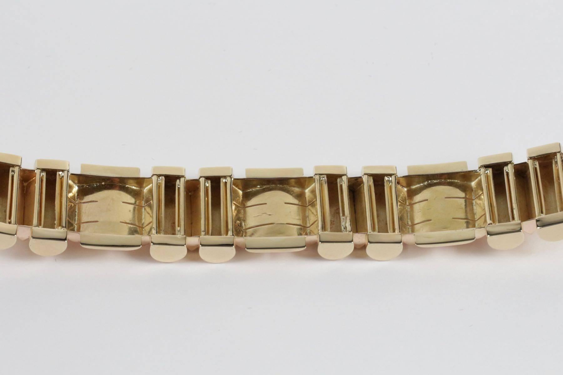 1940s Gold Tank Bracelet 3