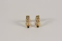 1950s Boucheron Sapphire Gold Stirrup Cufflinks