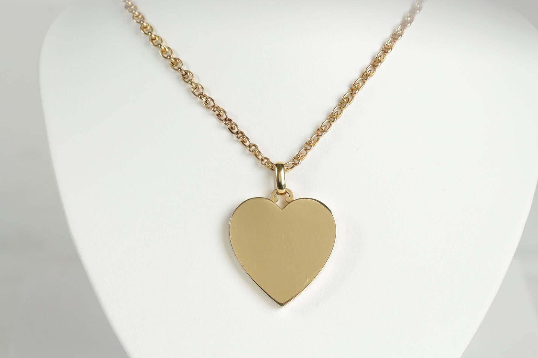 Women's 19th Century French Gold Ruby Diamond Heart Locket Pendant For Sale