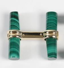 Boucheron Gold Malachite Green Cufflinks