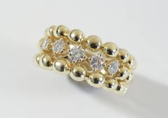 Boucheron "Grain de Raisin"  Diamond Gold Ring