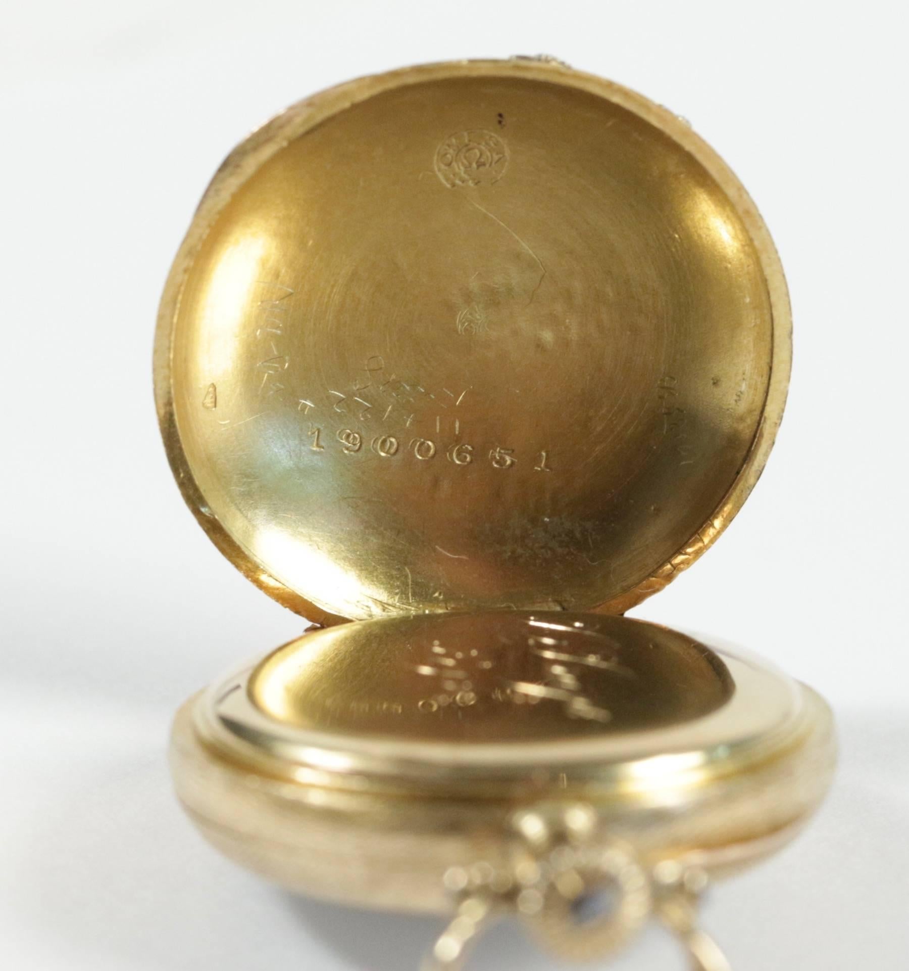 art nouveau pocket watch