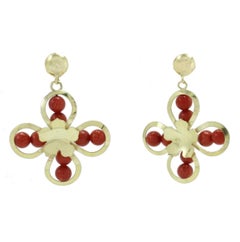 Retro  Gold Flower Earrings