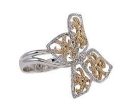 Diamond Butterfly 18 Karat Gold Ring