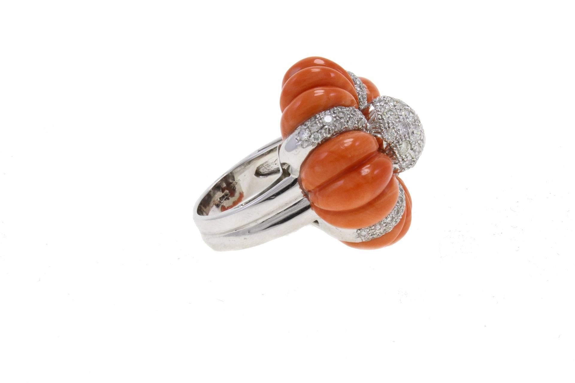 pumpkin diamond ring