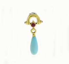 Luise Ruby Turquoise Earrings