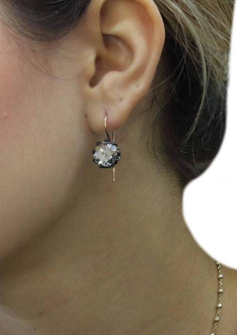 Luise Old Cut Diamond Earrings 1