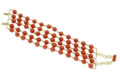 Bracelet en or corail