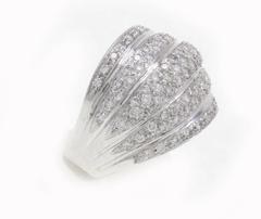 Diamond 18 kt  Gold Dome Ring