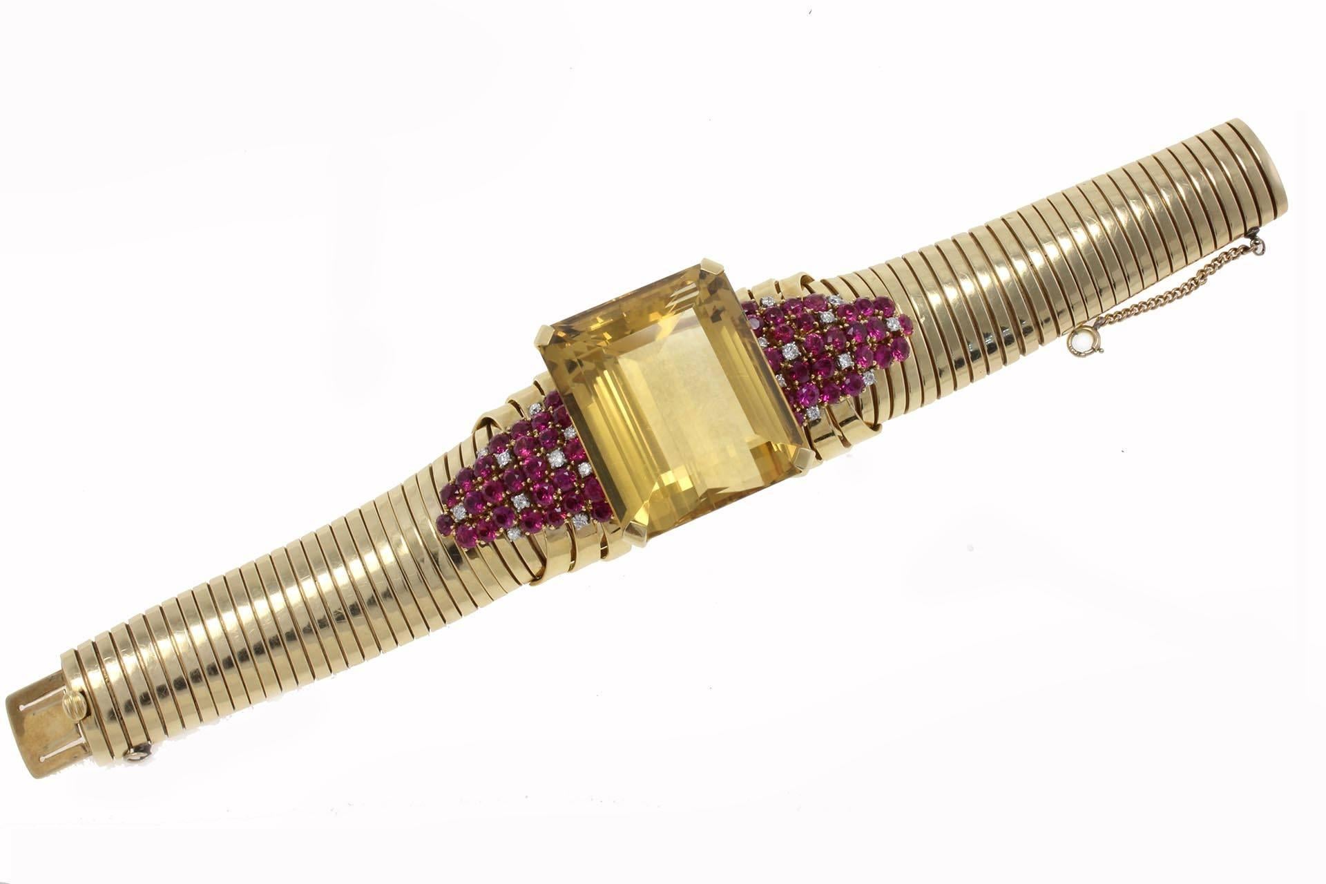 yellow topaz bracelet