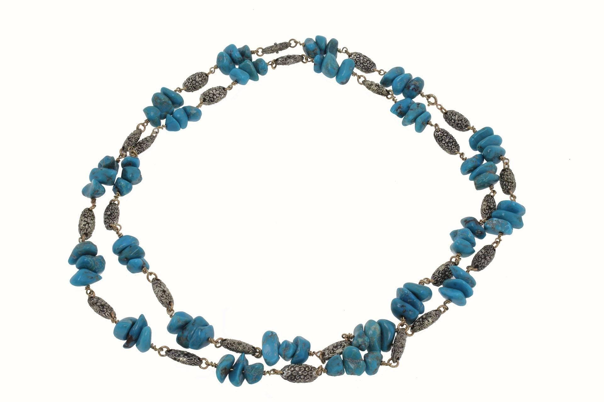 Retro  Turquoise Necklace