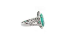 Diamonds Emerald Heart Fashion Ring