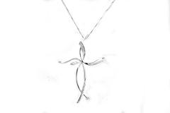 Diamonds Gold Big Pendant Necklace