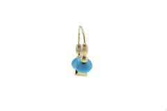 Stones 18 kt Gold Hoop Earrings
