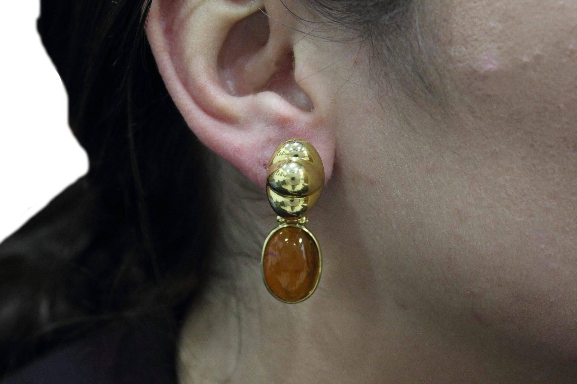 amber studs