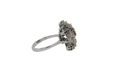 ct 2, 92 fancy color and White Diamonds 18 kt Gold Fashion Ring