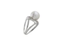 White Diamonds South Australian Pearl Cluster Ring