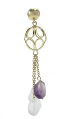 Luise Gold Sphere Drop Earrings