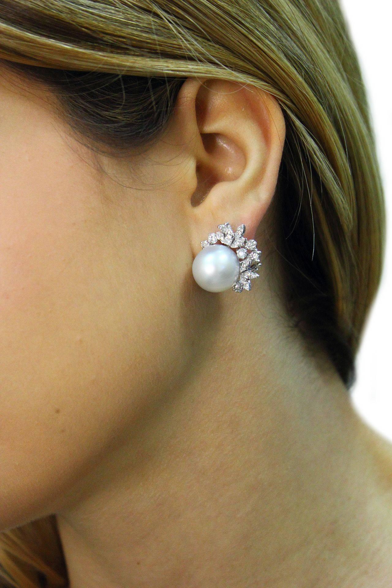 Women's Luise Diamond Pearl Earrings