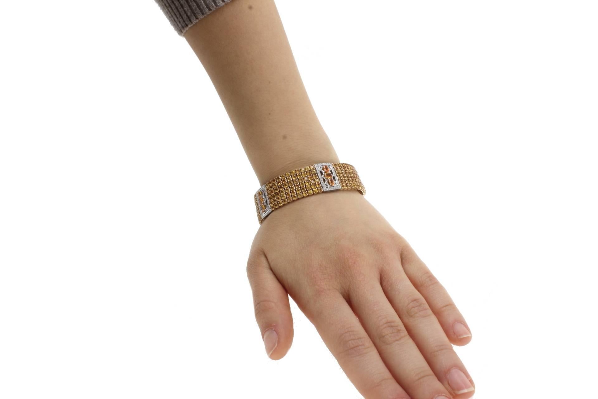 Women's Luise Sapphire Diamond Gold Bracelet