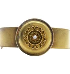 Gold Pearl Cuff Bracelet