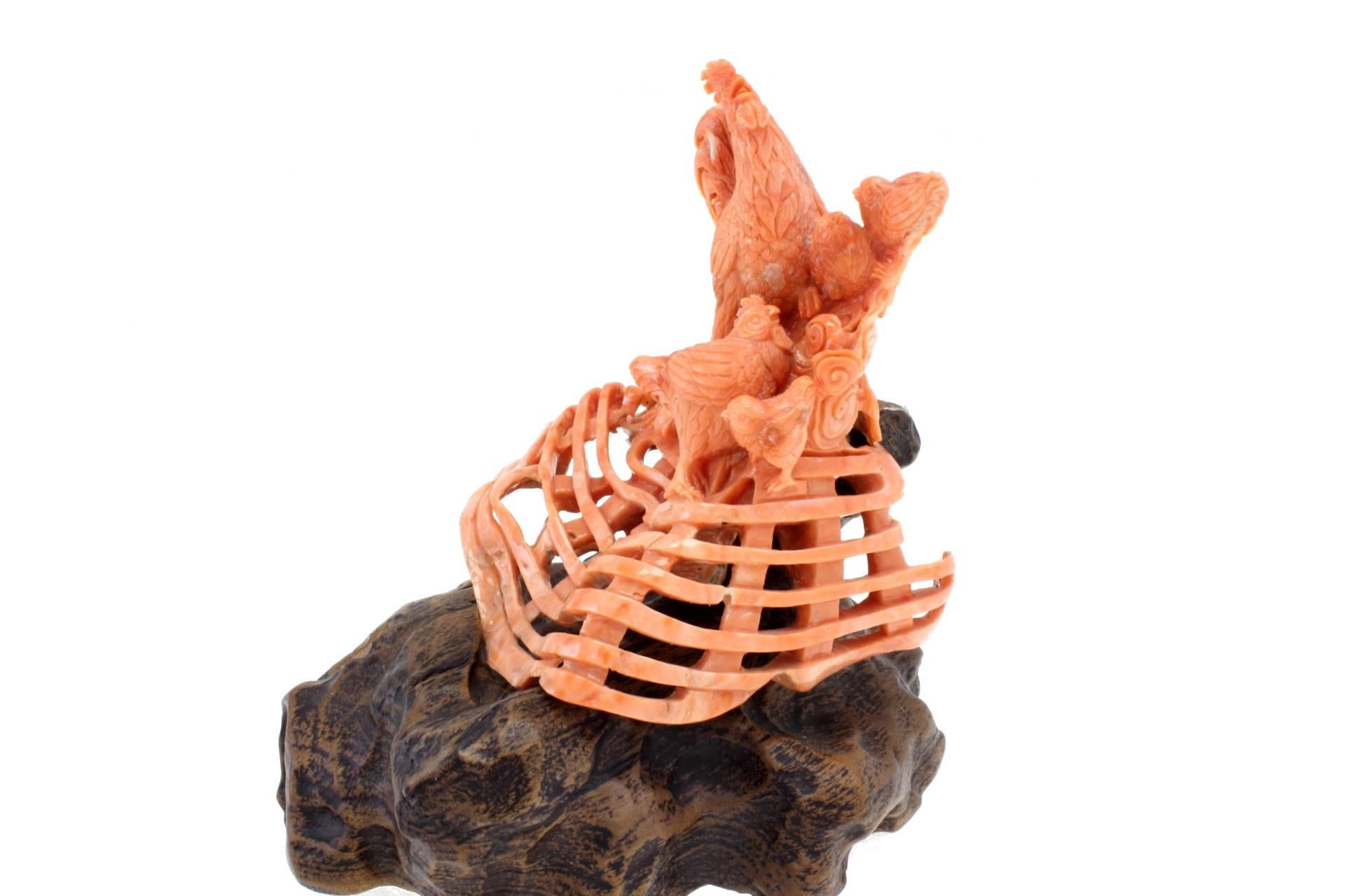 Korallenholz-Skulptur im Zustand „Hervorragend“ im Angebot in Marcianise, Marcianise (CE)
