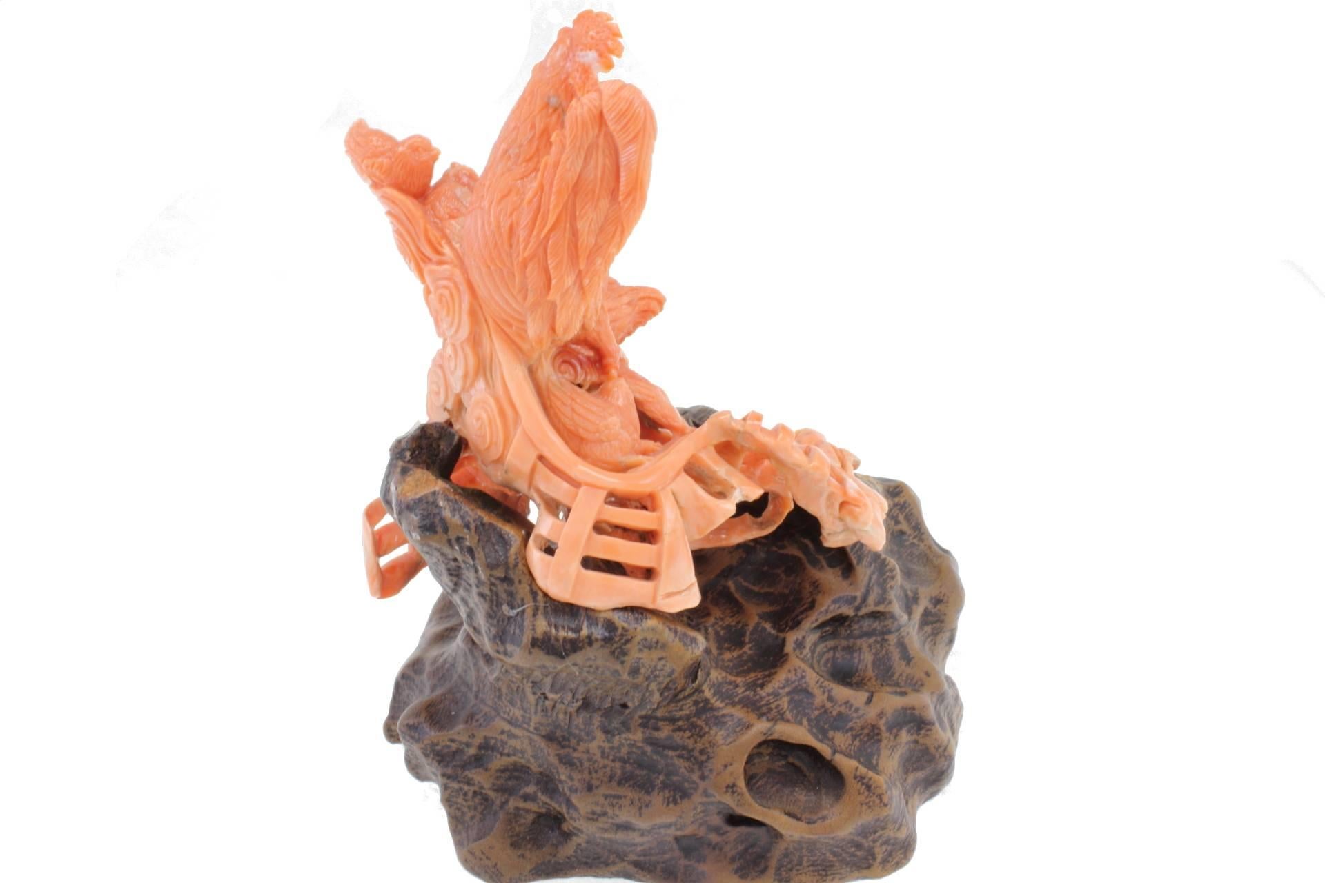 Escultura de Madera de Coral Corte mixto en venta