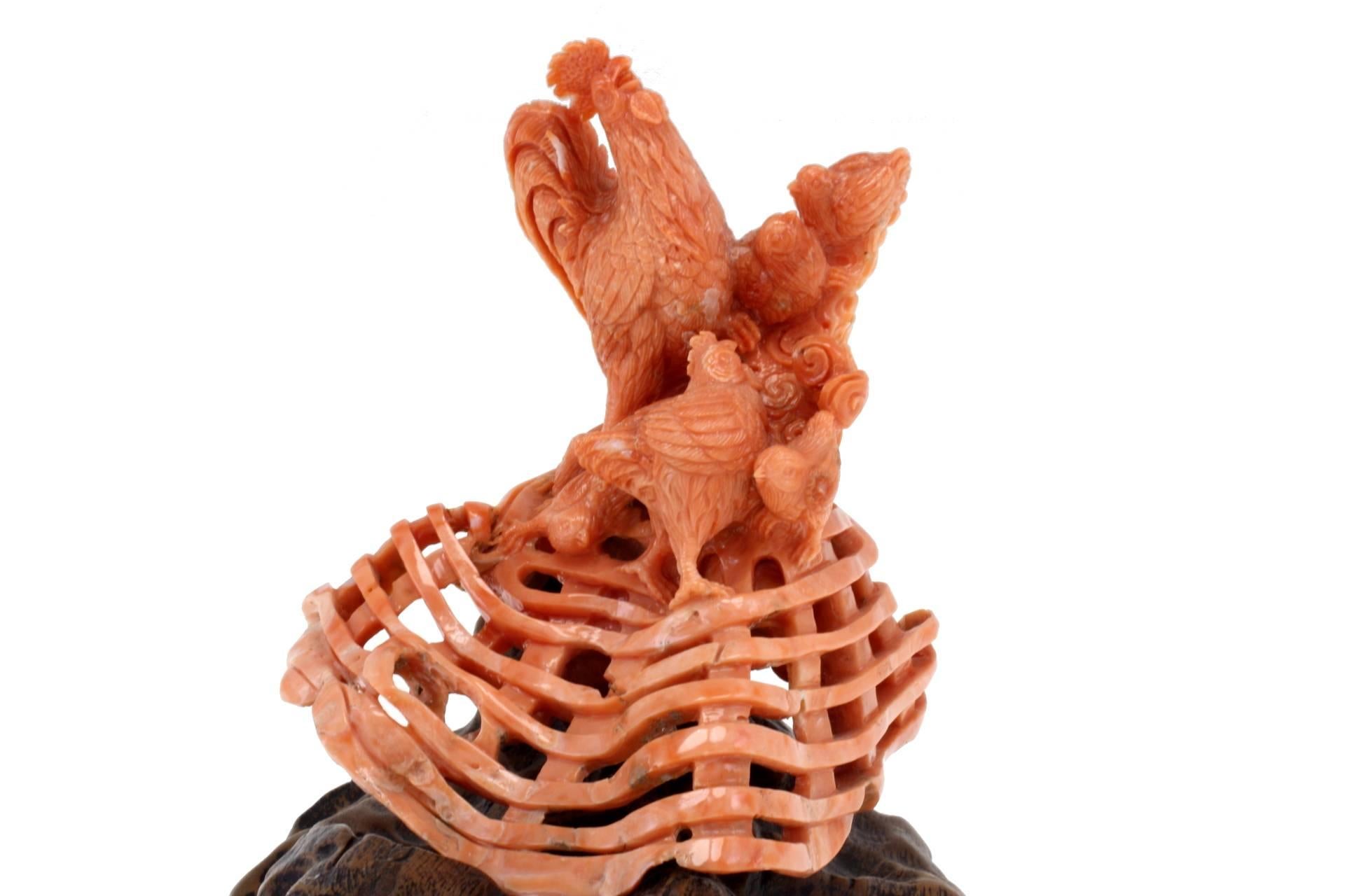Coral Wood Sculpture For Sale 2