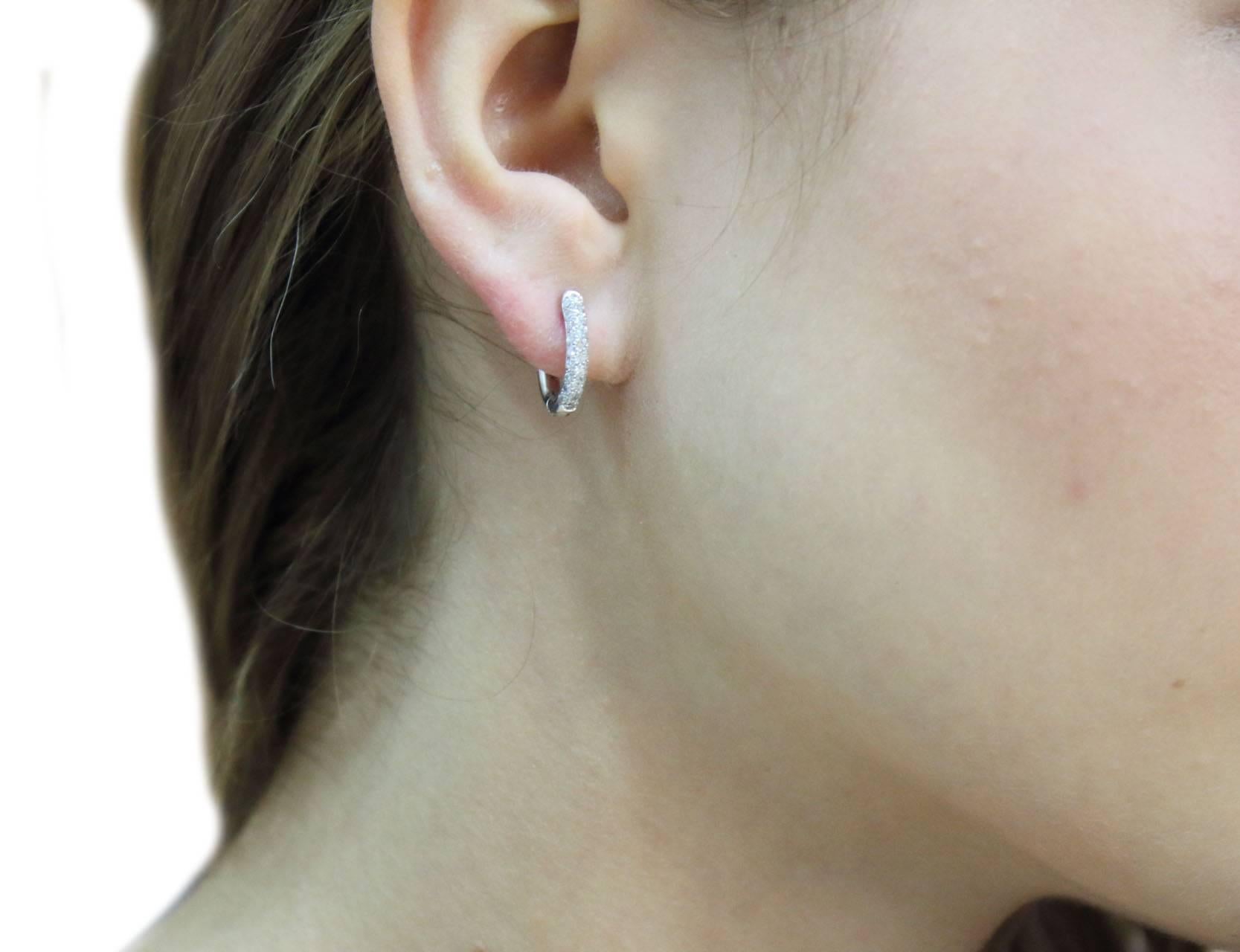 Luise Coral Diamond Gold Dangle Earrings 4