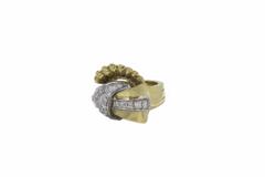 Diamond and Yellow Gold Fashion 18 kt Gold  Ring